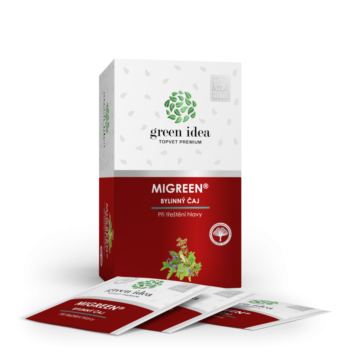 Levně TOPVET GREEN IDEA Migreen - bylinný čaj 20 sáčků