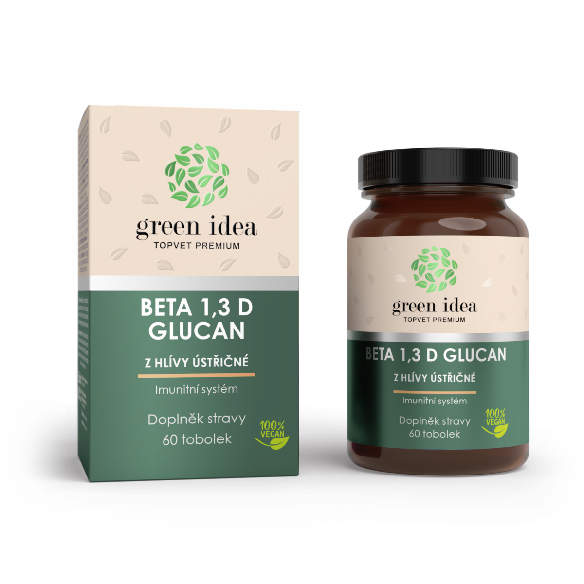 Levně TOPVET Beta 1,3 D glucan bylinný extrakt 60 ks