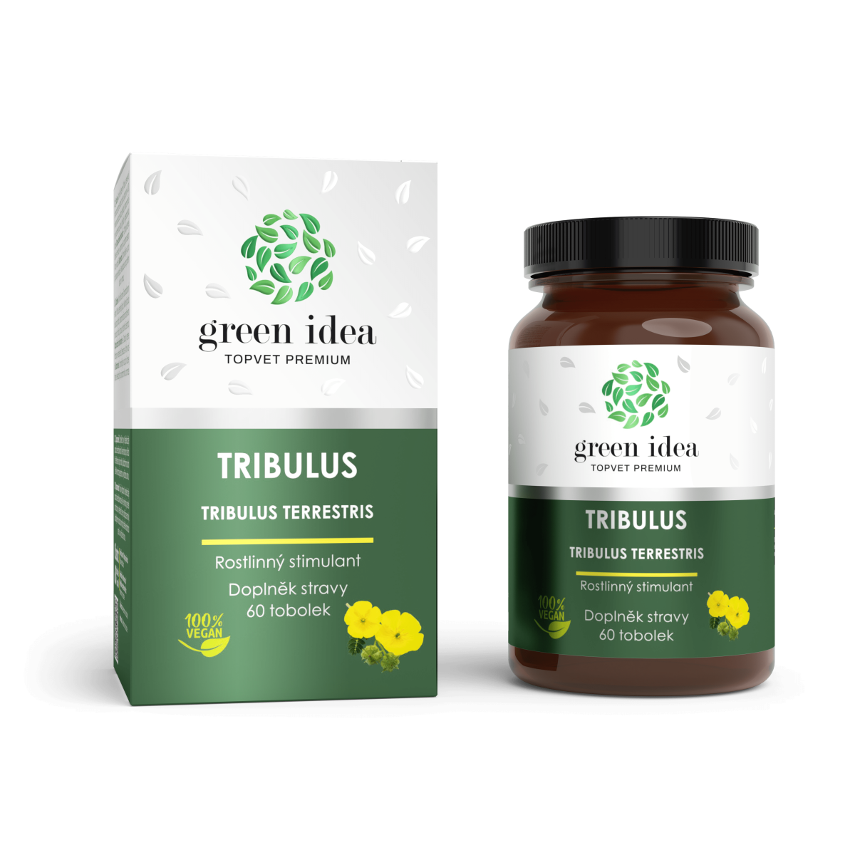 Levně TOPVET Tribulus bylinný extrakt 60 kps