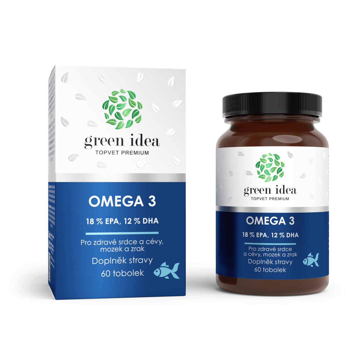 Levně TOPVET Omega 3 - 18% EPA, 12% DHA 60 ks