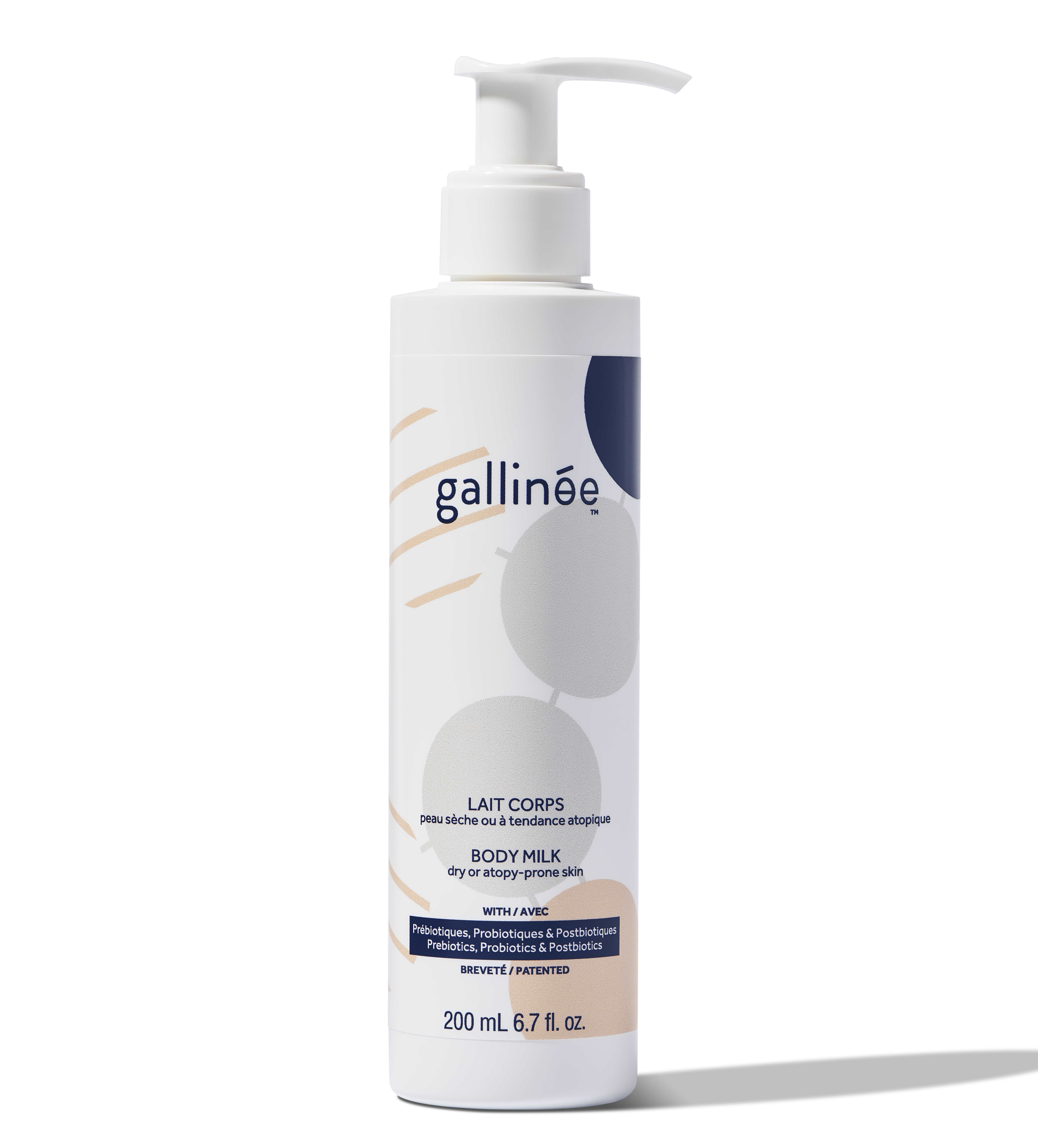 Levně Gallinée Gallinée probiotické vyživující a hydratační tělové mléko 200 ml 200 ml