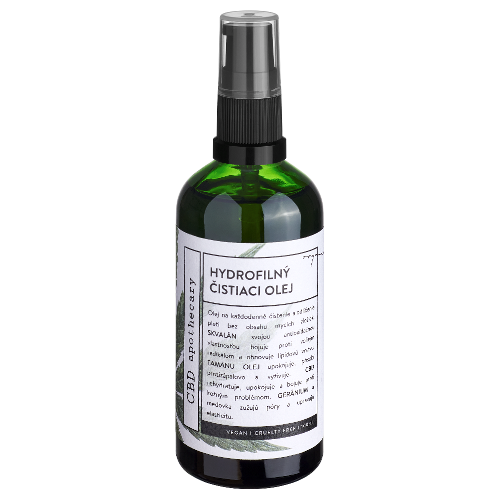 Hydrofilní čistící a odličovací olej 200 mg CBD