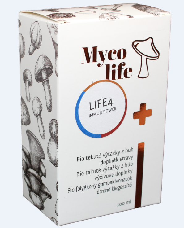 Levně Mycolife MYCOLIFE-LIFE 4 bio Maitake, bio Reishi, bio Shiitake, 100 ml - Immun power 100 ml