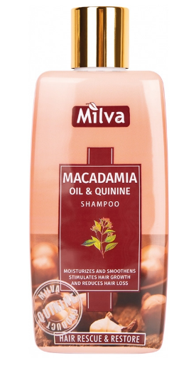 Levně Milva Šampon s makadamiovým olejem a chininem 200ml