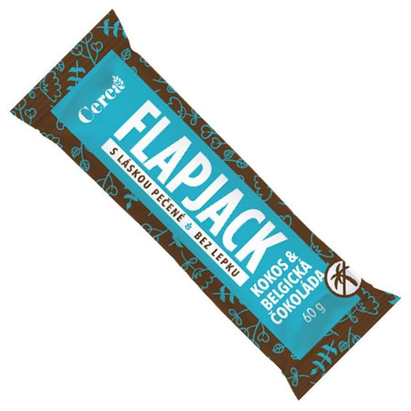 Cerea Flapjack Kokos a belgická čokoláda, bezlepkový 60g