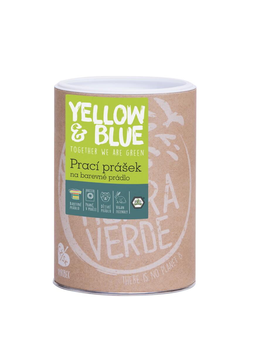 Levně Yellow & Blue Prací prášek na barevné prádlo (dóza 850 g) 850 g