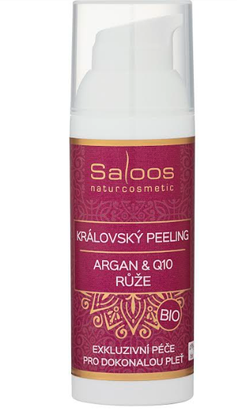 Levně Saloos Bio královský peeling Argan & Q10 - Růže 50 ml