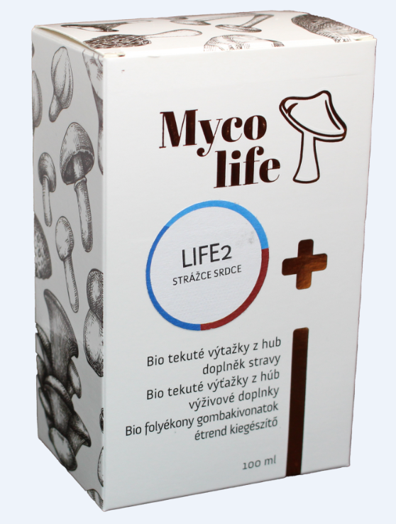 Mycolife MYCOLIFE-LIFE 2 bio Cordyceps, bio Reishi, bio Shiitake, 100 ml - Strážce srdce 100 ml