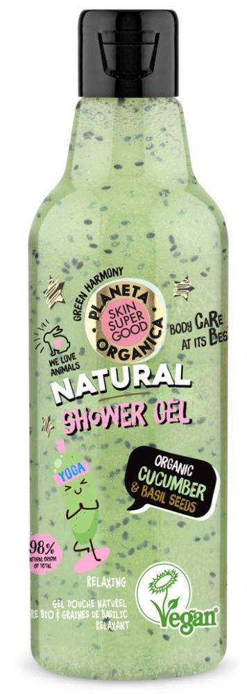 Planeta Organica - přírodní sprchový gel - okurka a bazalkové semínka