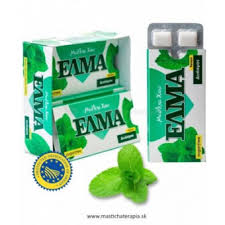 ELMA mastichový žvýkačky máta, dražé 10 ks