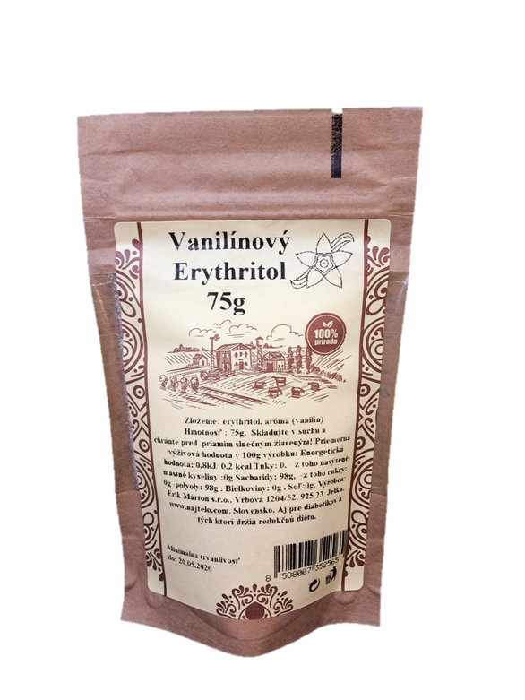 CUKR ovocný Erythritol vanilka 75g