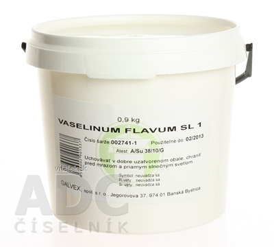 Levně GALVEX spol. s.r.o. Vaselinum flavum Ph.Eur. - GALVEX ung 1x900 g 900g
