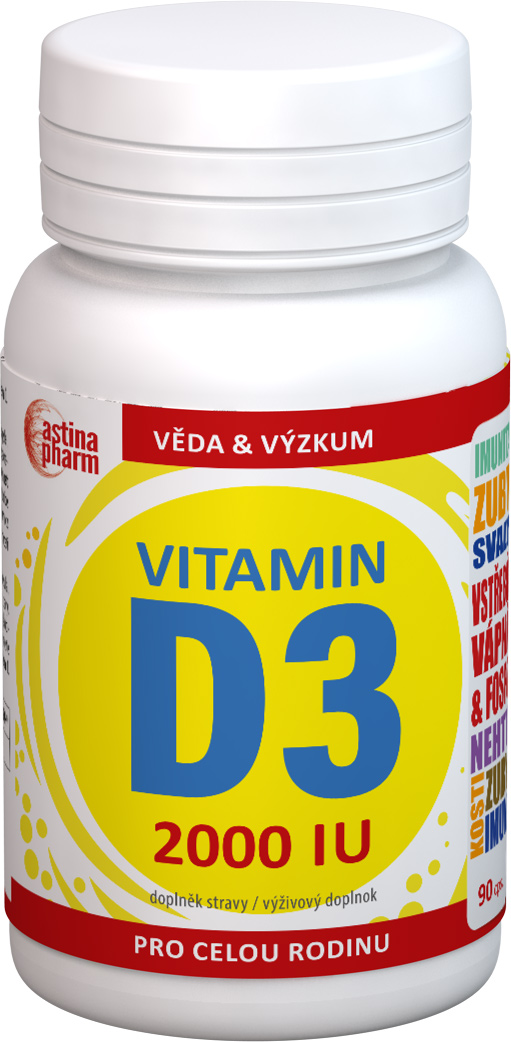Astin Pharm Vitamin D3 2000 IU (cps 1x90 ks)