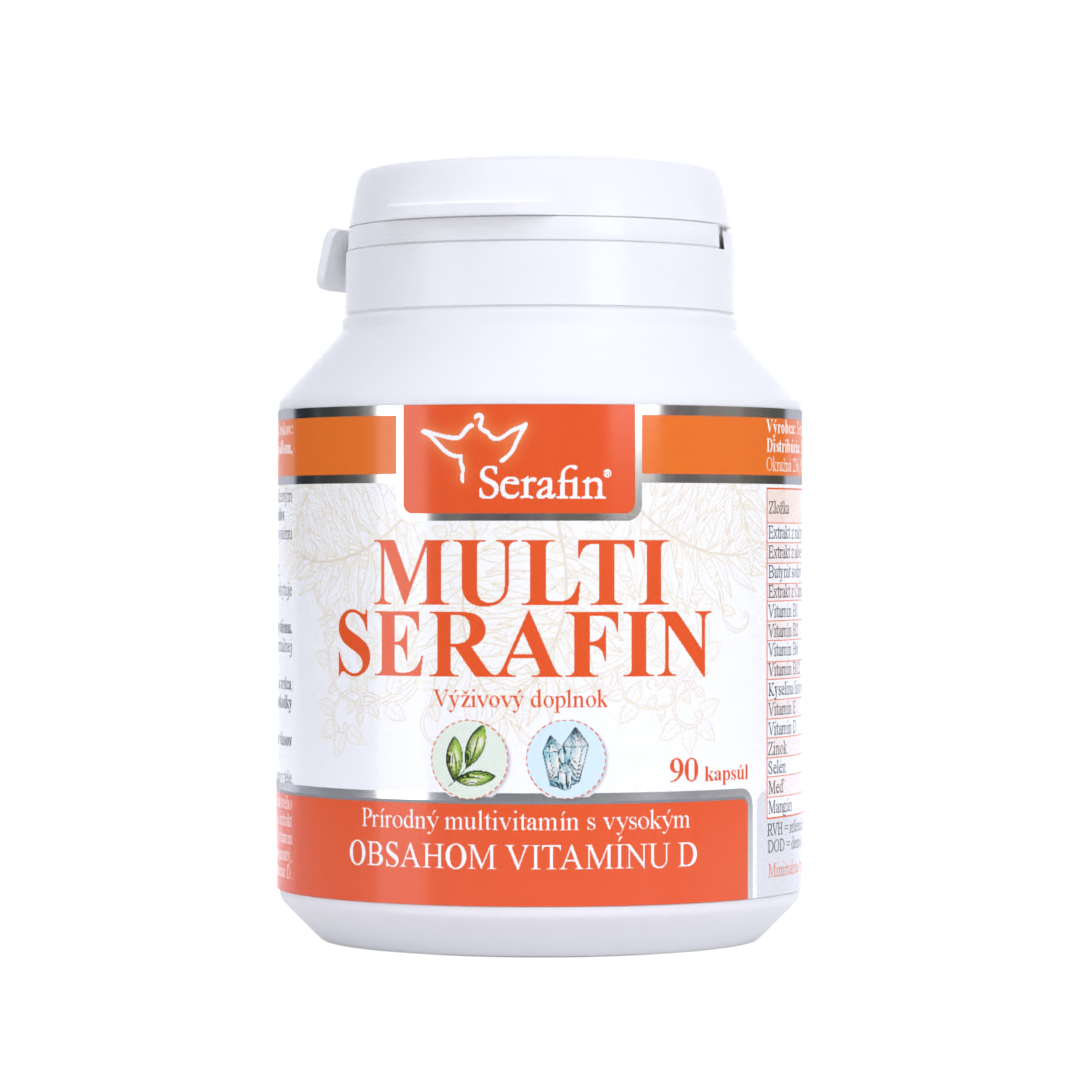 Levně SERAFIN Serafin Multiserafin s vitamínem D - přírodní kapsle 90 ks kapslí