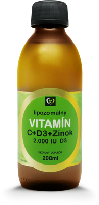 Levně Zdravý svet Liposomální VITAMIN C + D3 + Zinek 200 ml 200 ml
